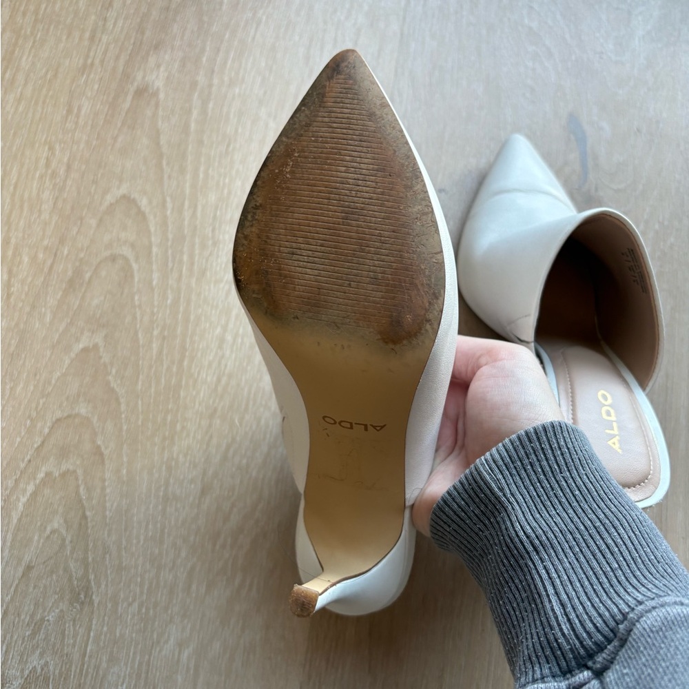 Aldo White Pointed Toe Heels - Picture 5 of 5